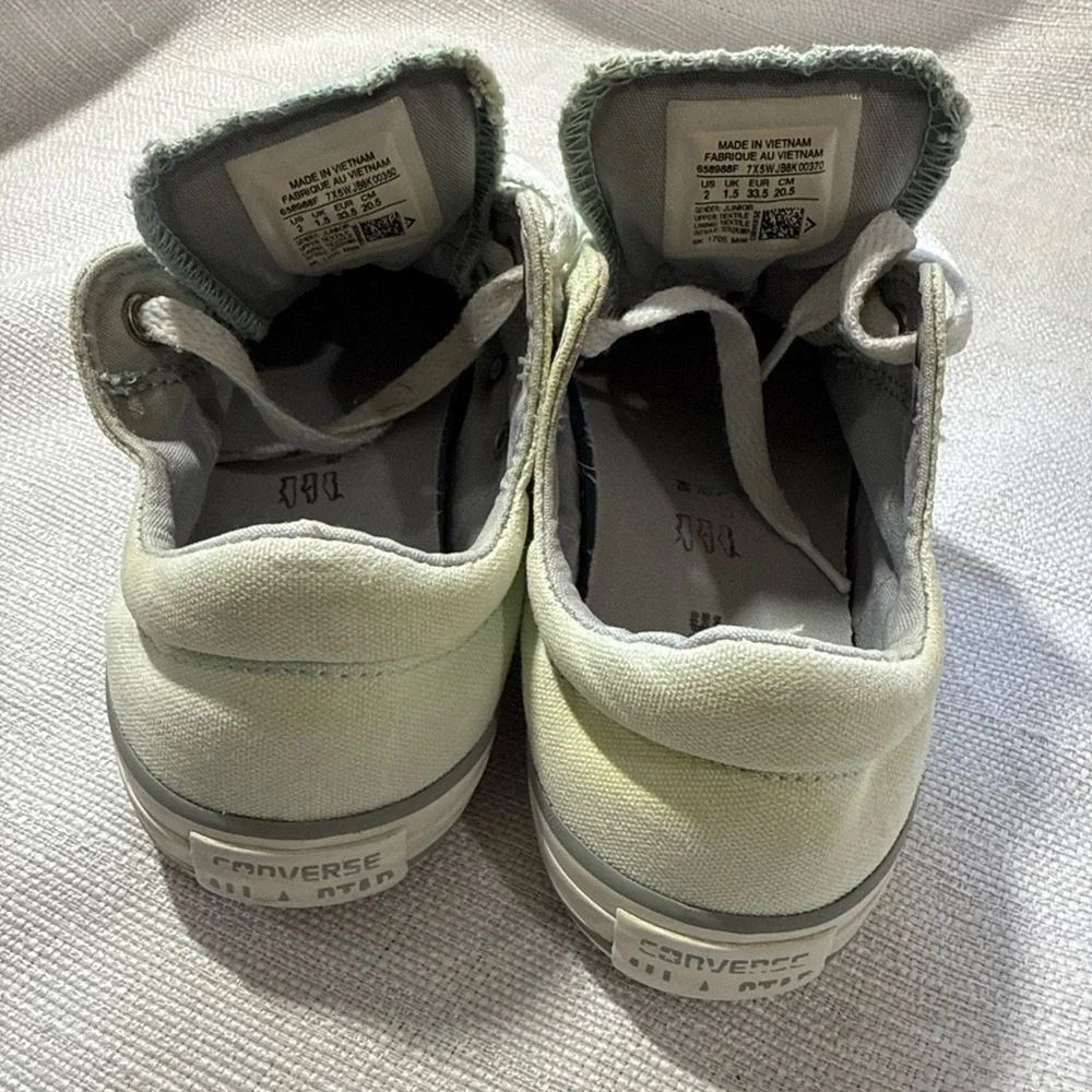 Converse Kids' Light Green All Star Sneakers
